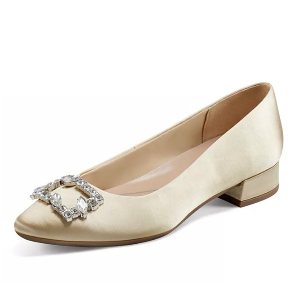 EASY SPIRIT Eflex Carisma 2 Slip-on Dress Pumps SIZE 6M Light Gold NIB